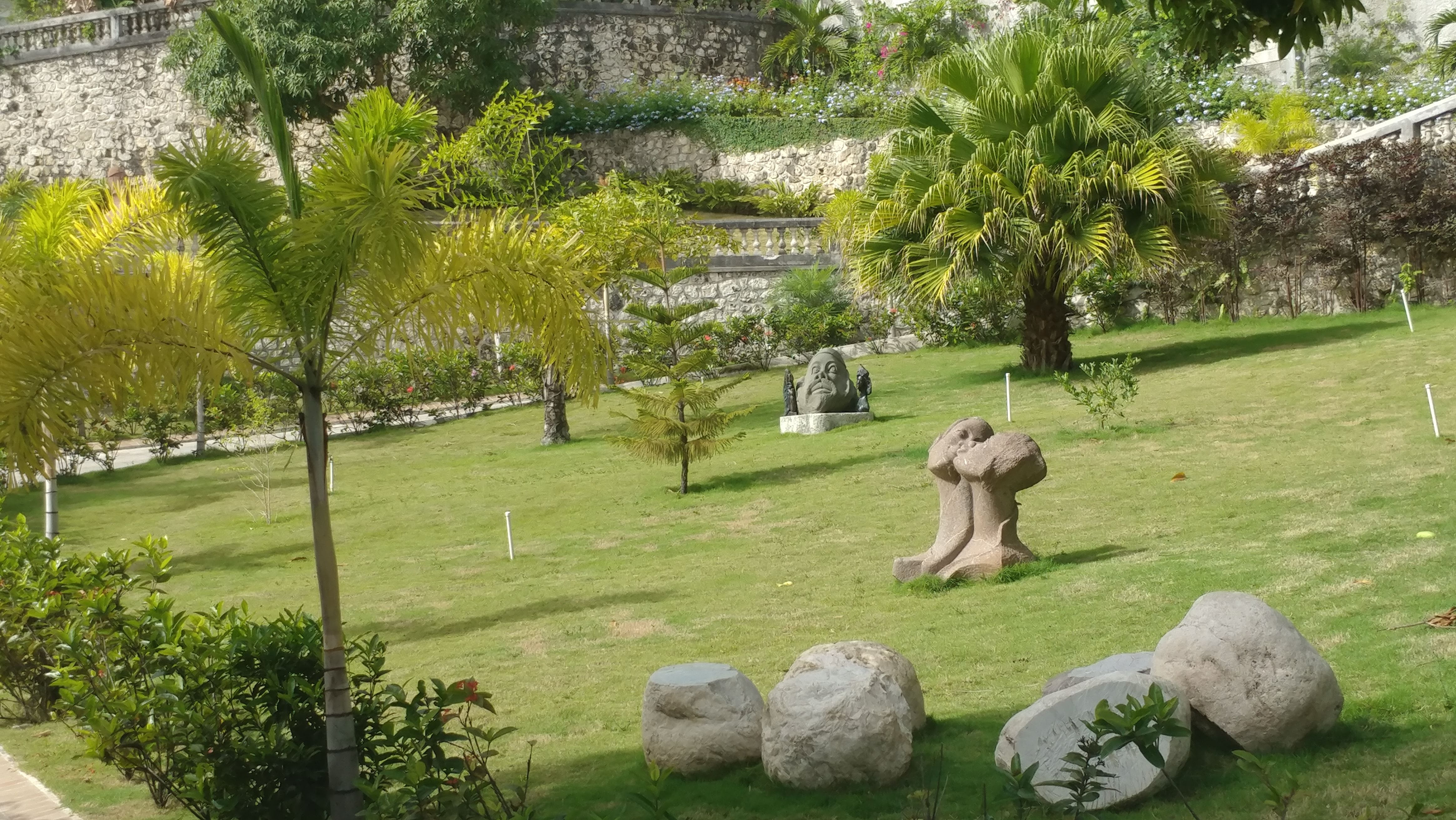 Court yard in Montagne Noire, Haiti